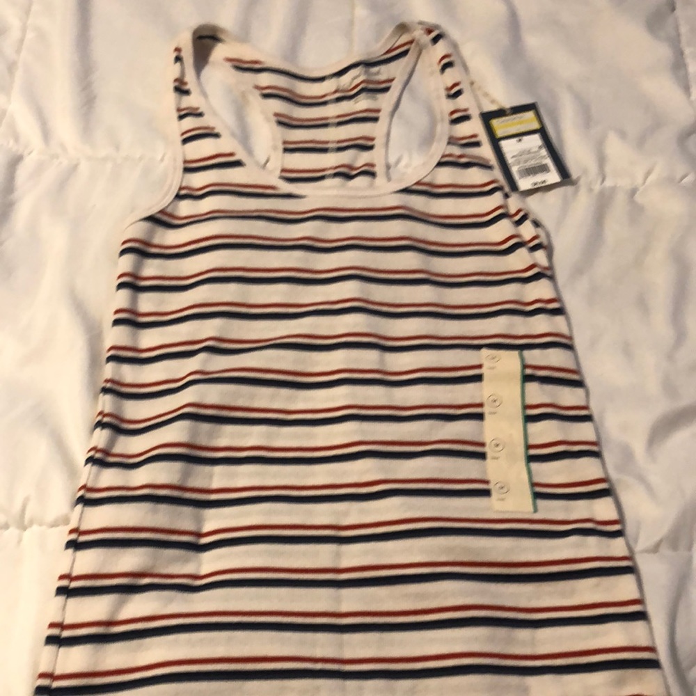 Striped tank top. Size medium.